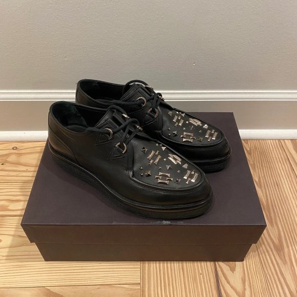 Valentino Black Studded Creepers Valentino Valentino Garavani Suede Creepers | Grailed main image 4